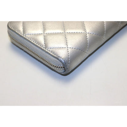 Chanel Quilted Leather Zip Around Wallet — view 10