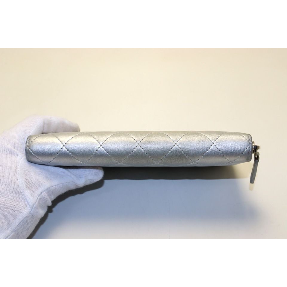 Chanel Quilted Leather Zip Around Wallet — view 3