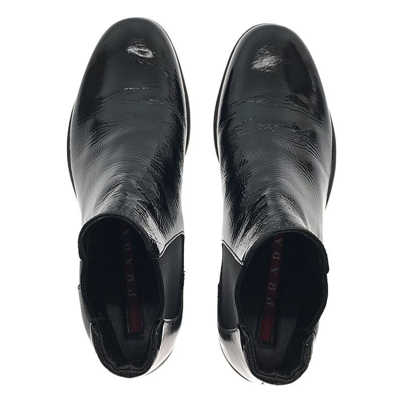 Prada Sport - Enamel Side Gore Short Boots - 35 - Black - Women