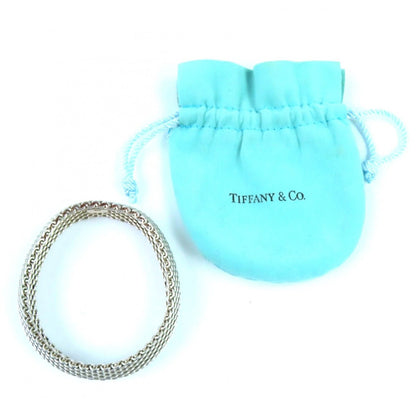 Tiffany & Co Somerset Mesh 925 Bangle Bracelet Silver — view 2
