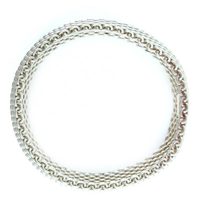 Tiffany & Co Somerset Mesh 925 Bangle Bracelet Silver — view 7