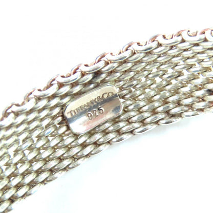 Tiffany & Co Somerset Mesh 925 Bangle Bracelet Silver — view 8