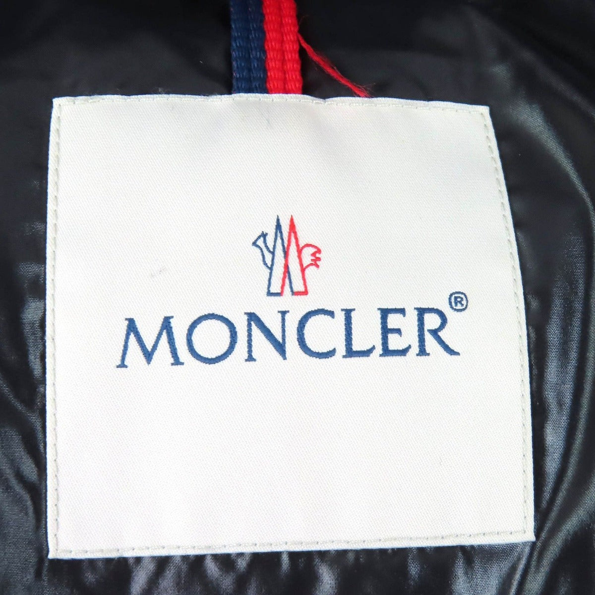 Bvlgari Moncler Wilson Logo Print Patch Hooded Down Jacket Black Red Made — view 7