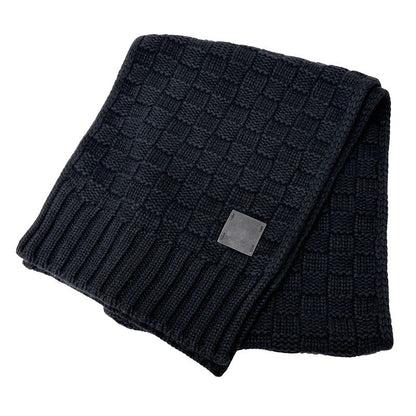 Louis Vuitton Muffler Shawl Echarpe Helsinki Cashmere Black Scarf