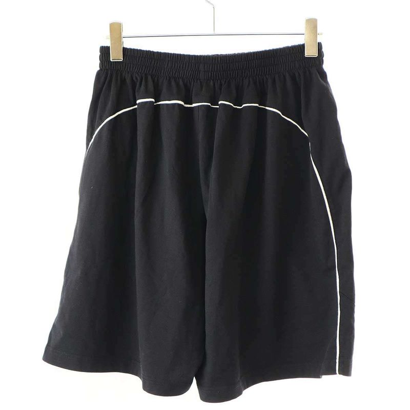 Balenciaga 24ss Soccer Baggy Soccer Sweatshorts 777709 Tpvw2 Black XS