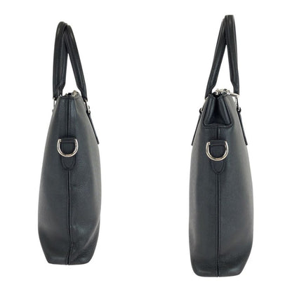 Louis Vuitton Taiga Anton Black Silver Hardware Leather M33416 Business Bag