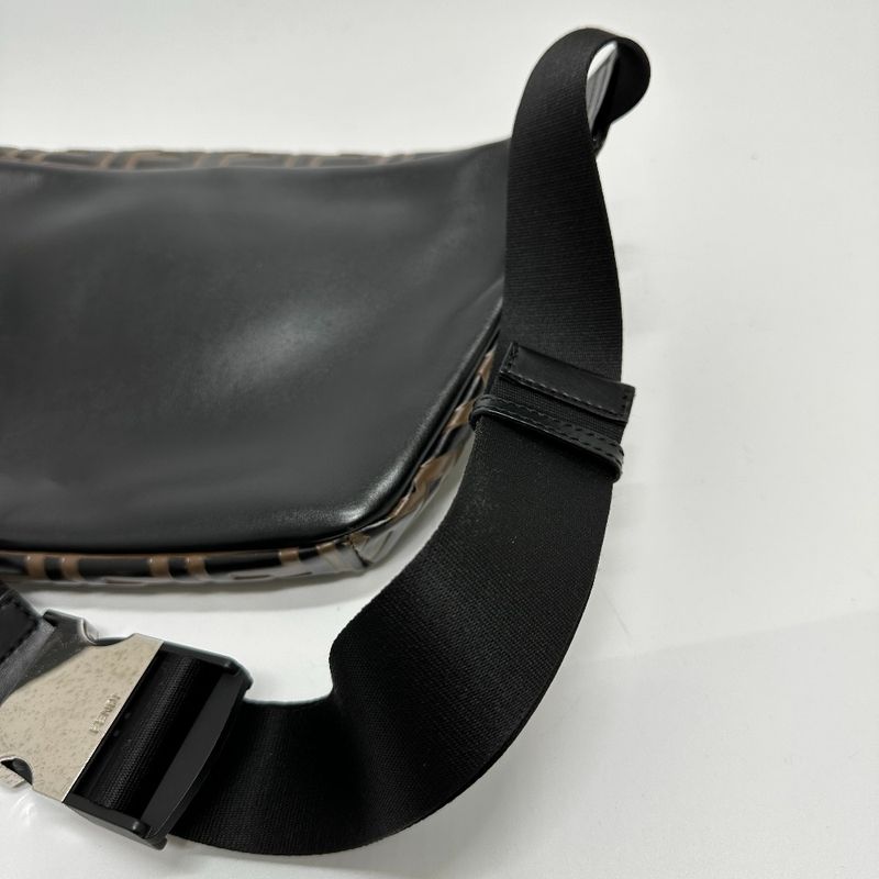 Fendi Body Bag Zucca 7va434 Leather Brown