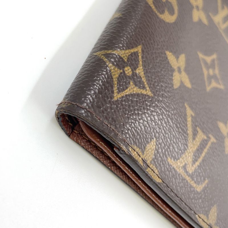 Louis Vuitton Trifold 2-fold Billfold Monogram PVC Brown Card Case M61731