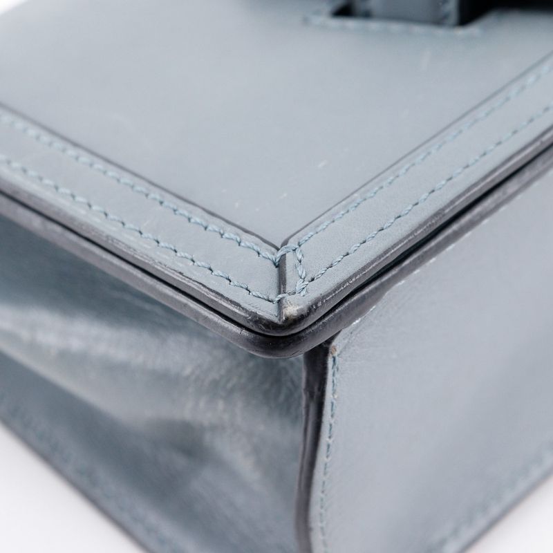 Loewe Barcelona Small Calf Stone Blue Light Blue Women Shoulder Bag