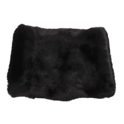 Celine 2 4b13/4798 100% Lapin Fur Neck Warmer Snood Dark Brown TU Made In