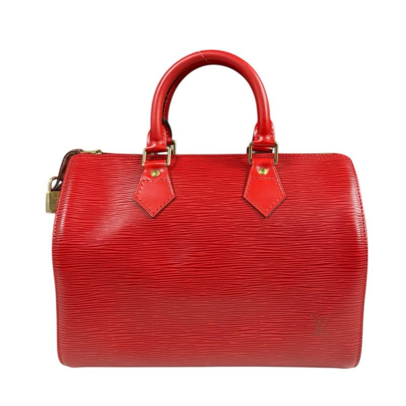 Louis Vuitton Speedy 25 Epi Handbag Epi Leather M43017 Red Ladies Louis Vuitton