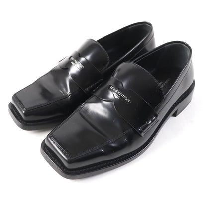 Louis Vuitton Connelly Line 2022 Logoed Square Toe Leather Coin Loafer