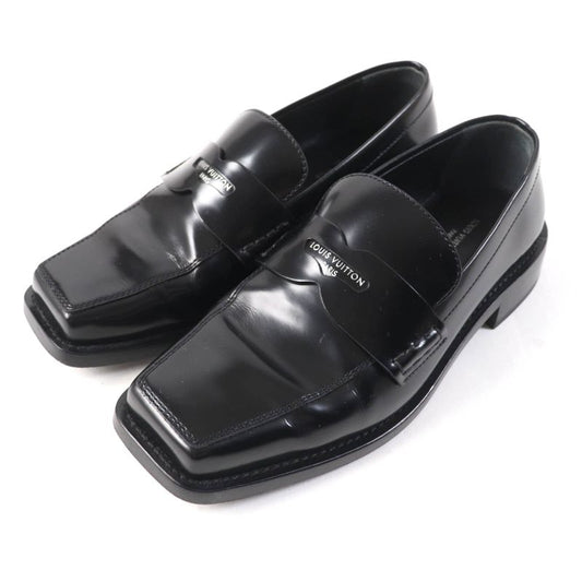 Louis Vuitton Connelly Line 2022 Logoed Square Toe Leather Coin Loafer