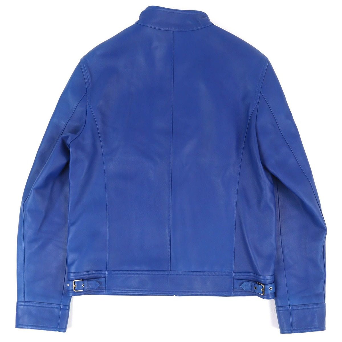 Loewe All Leather Single Rider Jacket Blue 46 — view 2