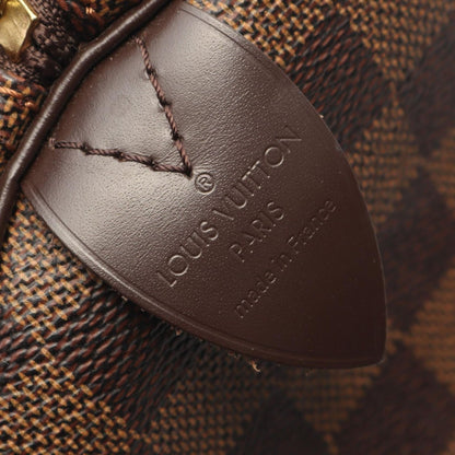 Louis Vuitton Handbag Speedy 30 Canvas Leather Ebene Brown — view 4