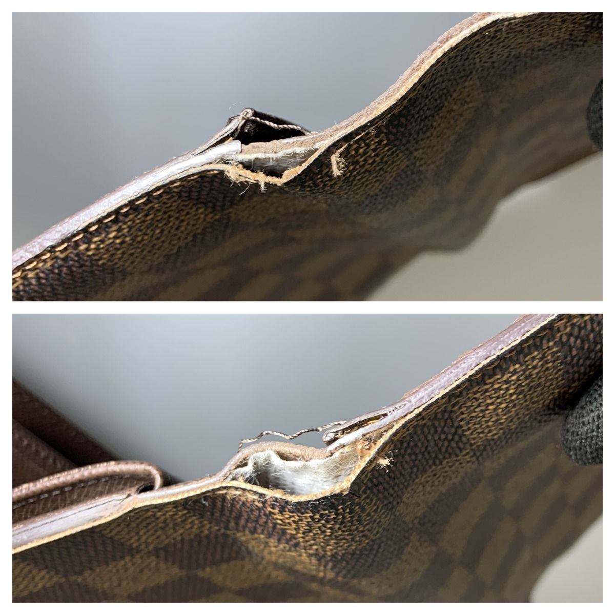 Louis Vuitton Damier Portefeuille International Trifold Long Wallet N61217