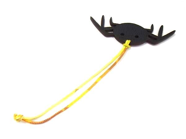 Hermes Petite Ash Vaux Epson And Togo Spider Key Holder Charm Red Db0402