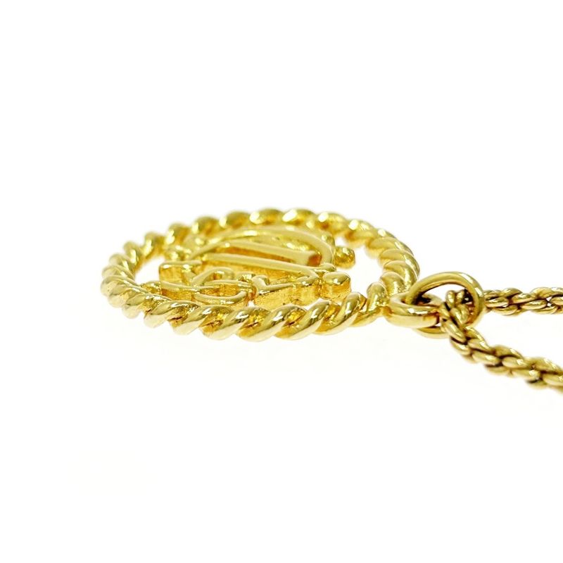 Christian Dior GP Emblem Necklace Women's Gold 412221 Necklace