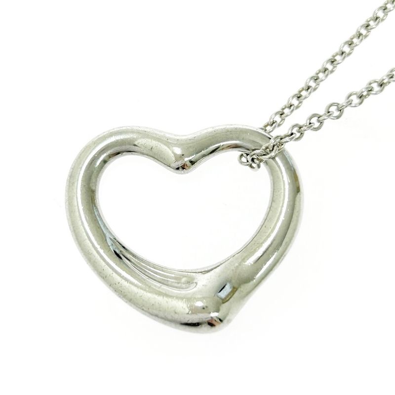 Tiffany & Co Tiffany & Co Silver Elsa Peretti Open Heart Necklace 6.5g 925
