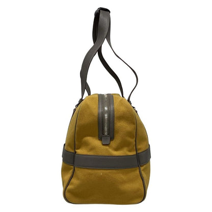 Hermes Boston Bag Arion 50 Light Brown And Dark Gray Silver Hardware Leather