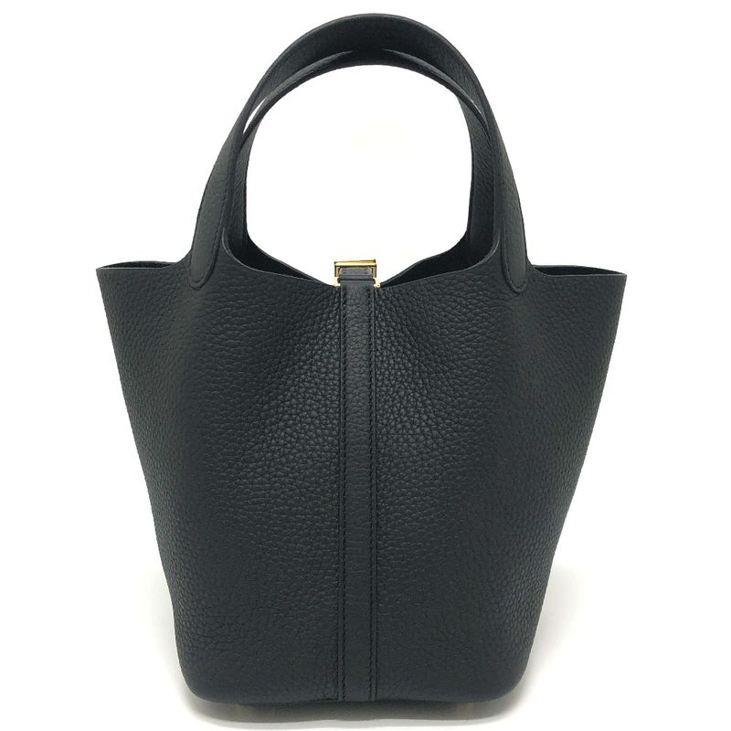 Hermes Handbag Picotin Lock PM Picotin PM Taurillon Cles Mance Gold Hardware