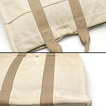 Hermes New Fourre Tout MM Canvas Tote Beige A4 Size