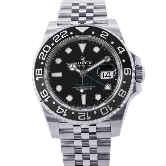 Rolex Gmt Master 2 Roulette Watch Black Dial