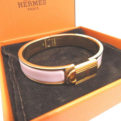 Hermes Click Cadenas PM Metal Rose Dragee Rose Gold Bracelet Bangle 0608 Hermes