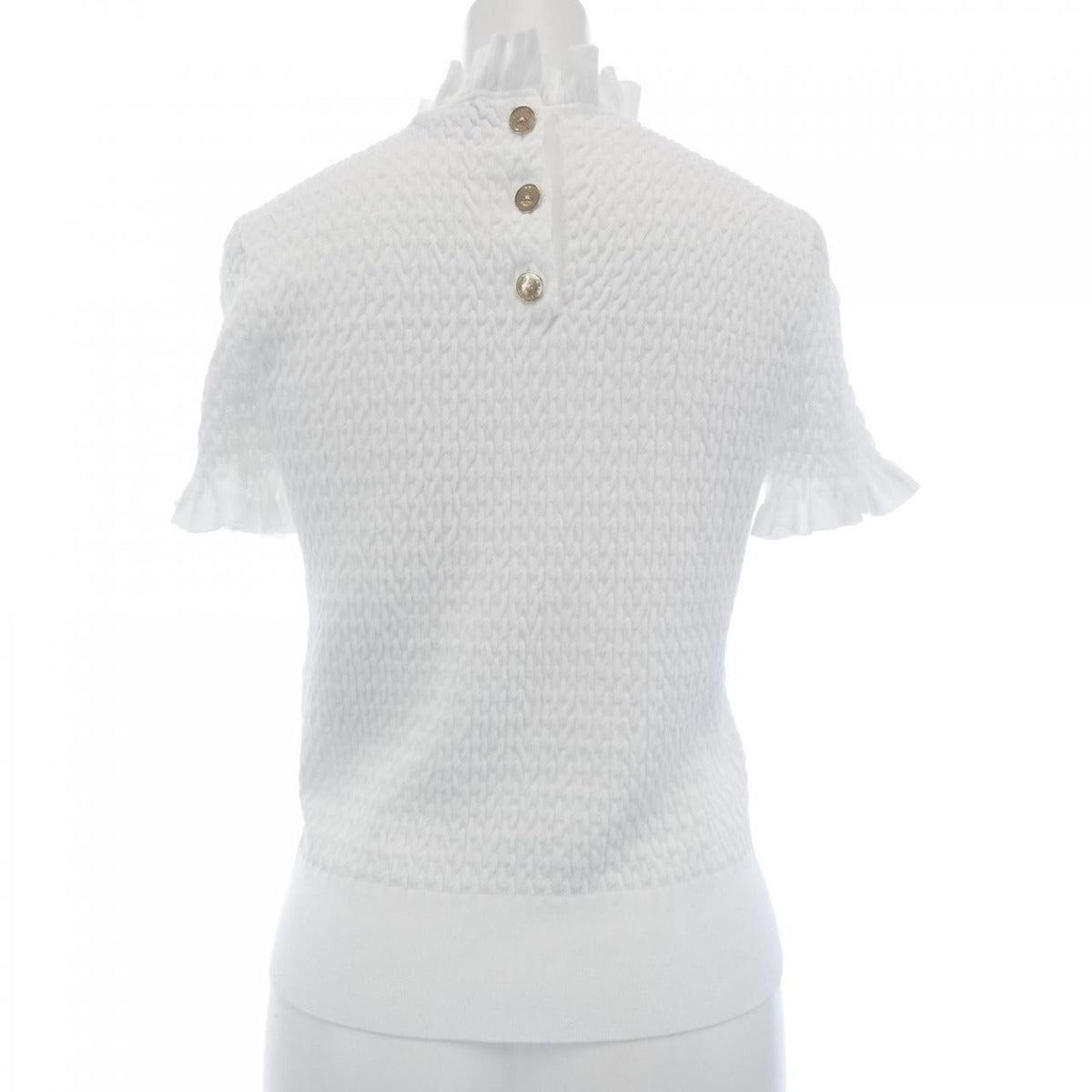 Chanel Knit Top White 34 Translucency — view 2