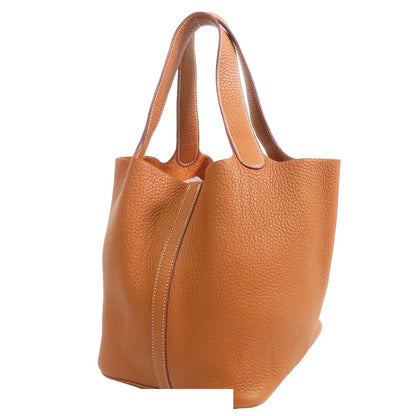 Hermes Picotin MM Gold Silver Taurillon Clemence Handbag — view 2
