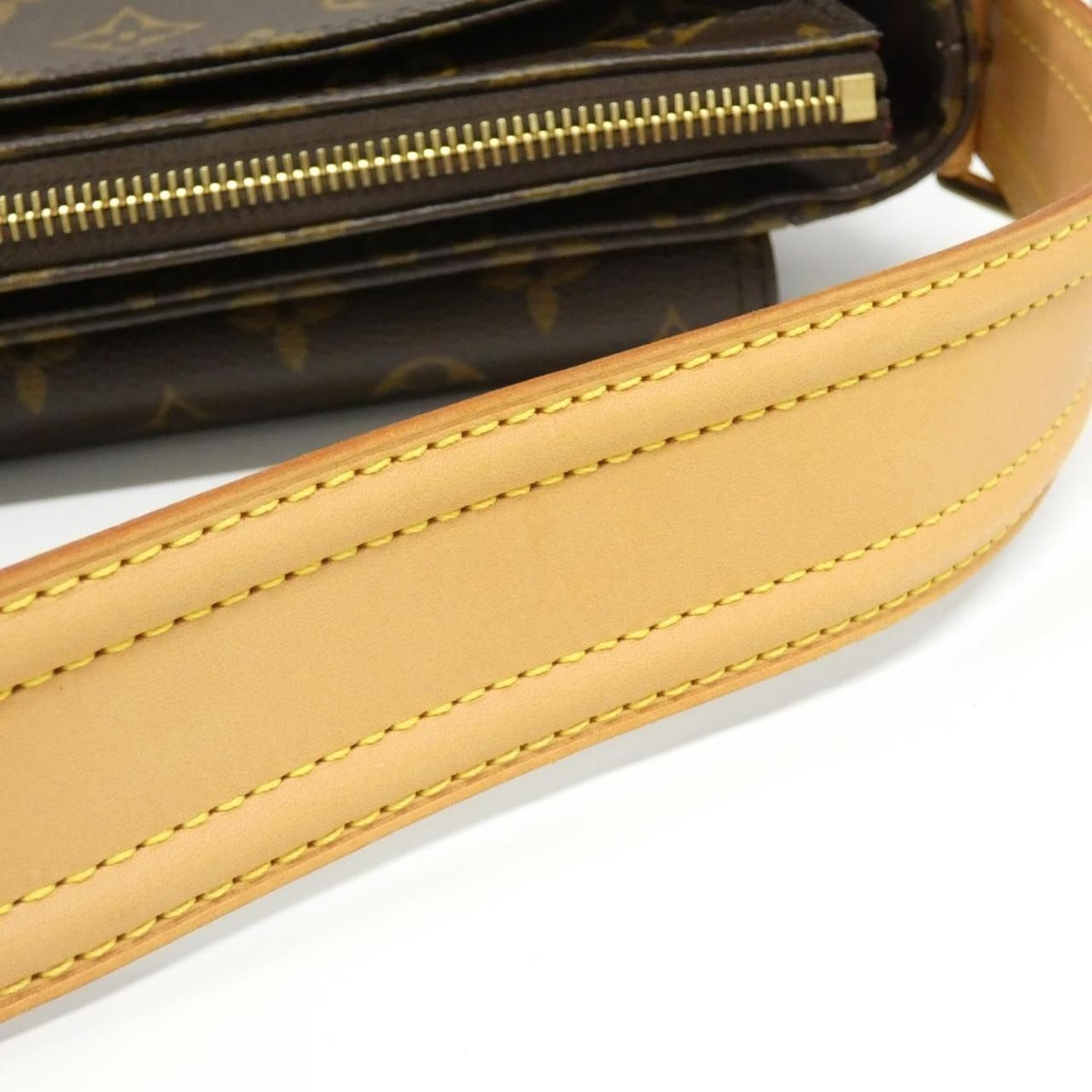 Louis Vuitton Monogram Viva-Cite GM Shoulder Bag Brown Marron — view 5