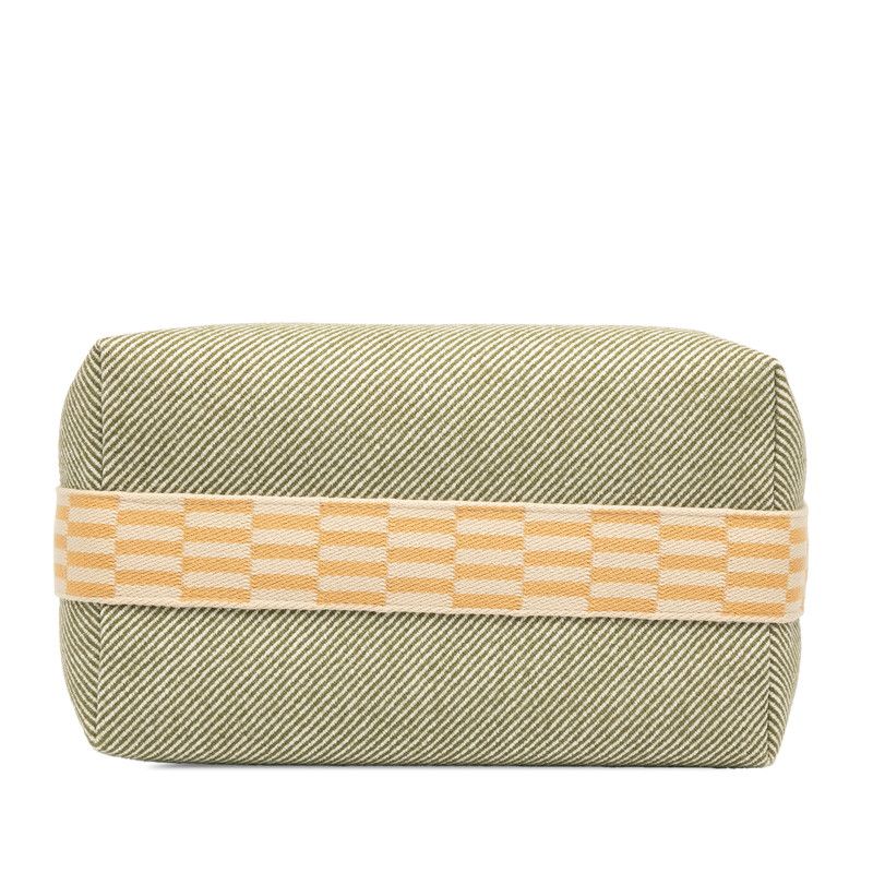 Hermes Brid-a-brac GM Khaki Green Silver Hardware Canvas Women Hermes