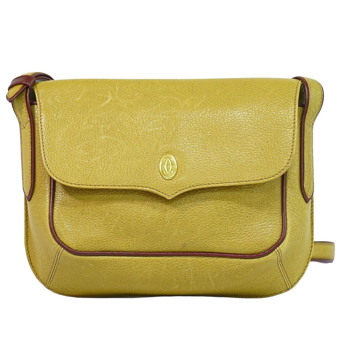 Cartier Must Line Shoulder Bag Pochette Leather Master Doiero
