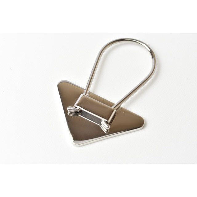 Prada Key Ring Holder Charm Triangle Cobalt — view 3