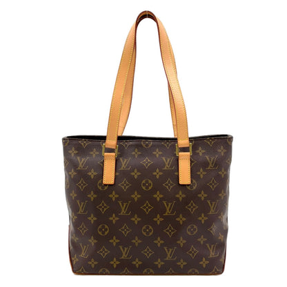 Louis Vuitton Cabas Piano Monogram Leather Brown Light Tote Gold