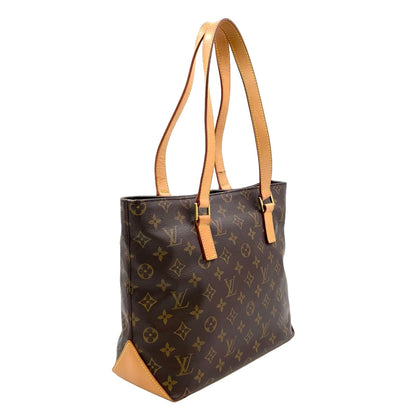 Louis Vuitton Cabas Piano Monogram Leather Brown Light Tote Gold — view 2