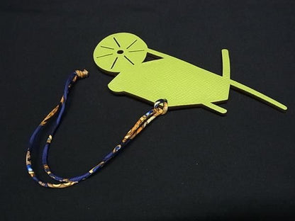 Hermes Petite Ash Togo And Vaux Epson Key Holder Charm Blue And Green