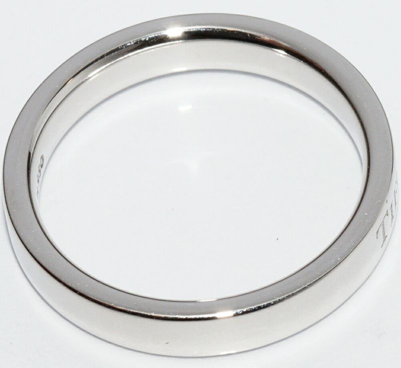 Tiffany & Co Ring Pt950 T&CO Flat Band Ring Width 3mm (012in)