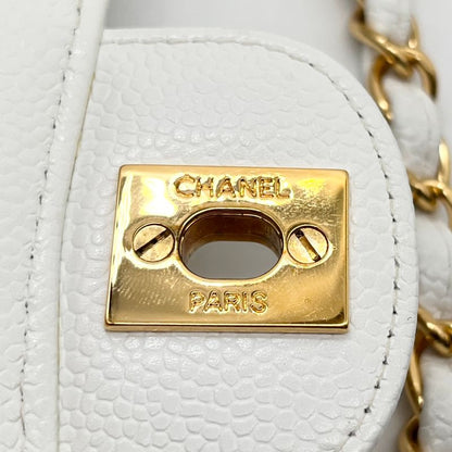 Chanel Shoulder Bag Caviar Skin Caviar Skin 23 W Flap Gold Hardware
