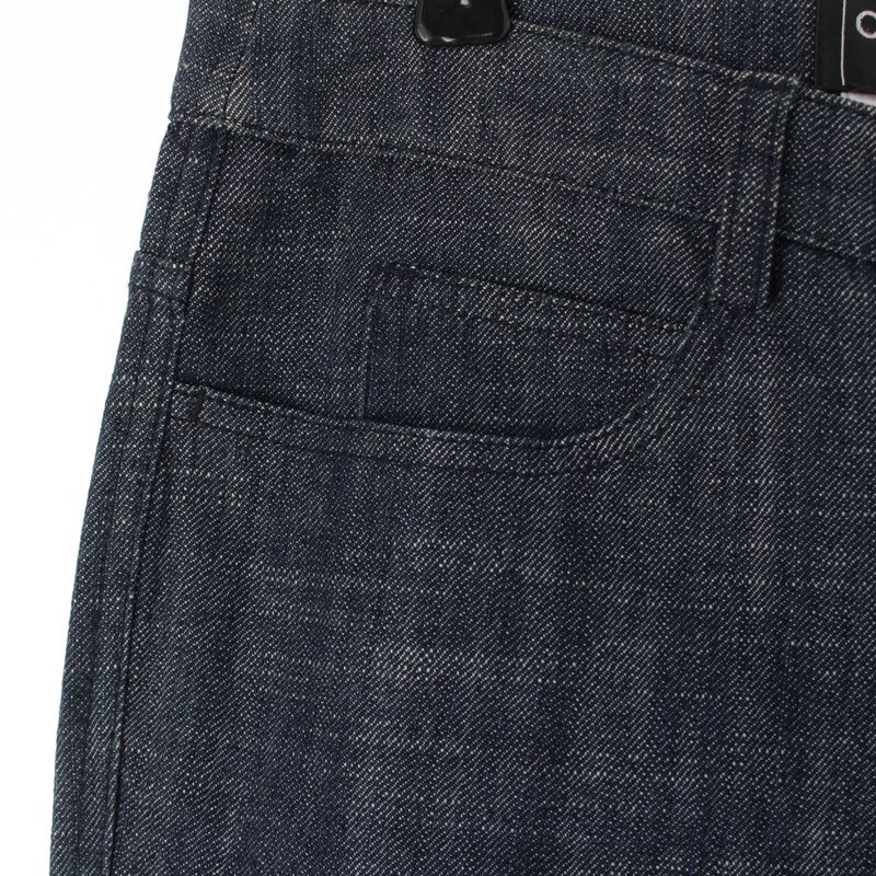 Chanel 05C Rhinestone Coco Button Coco Mark 5 Pocket Denim Pants Bottoms P25297