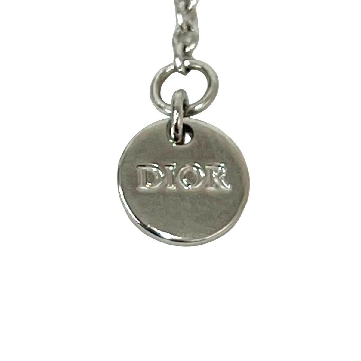 Dior Clair de Lune Plated Necklace Pendant Silver — view 2
