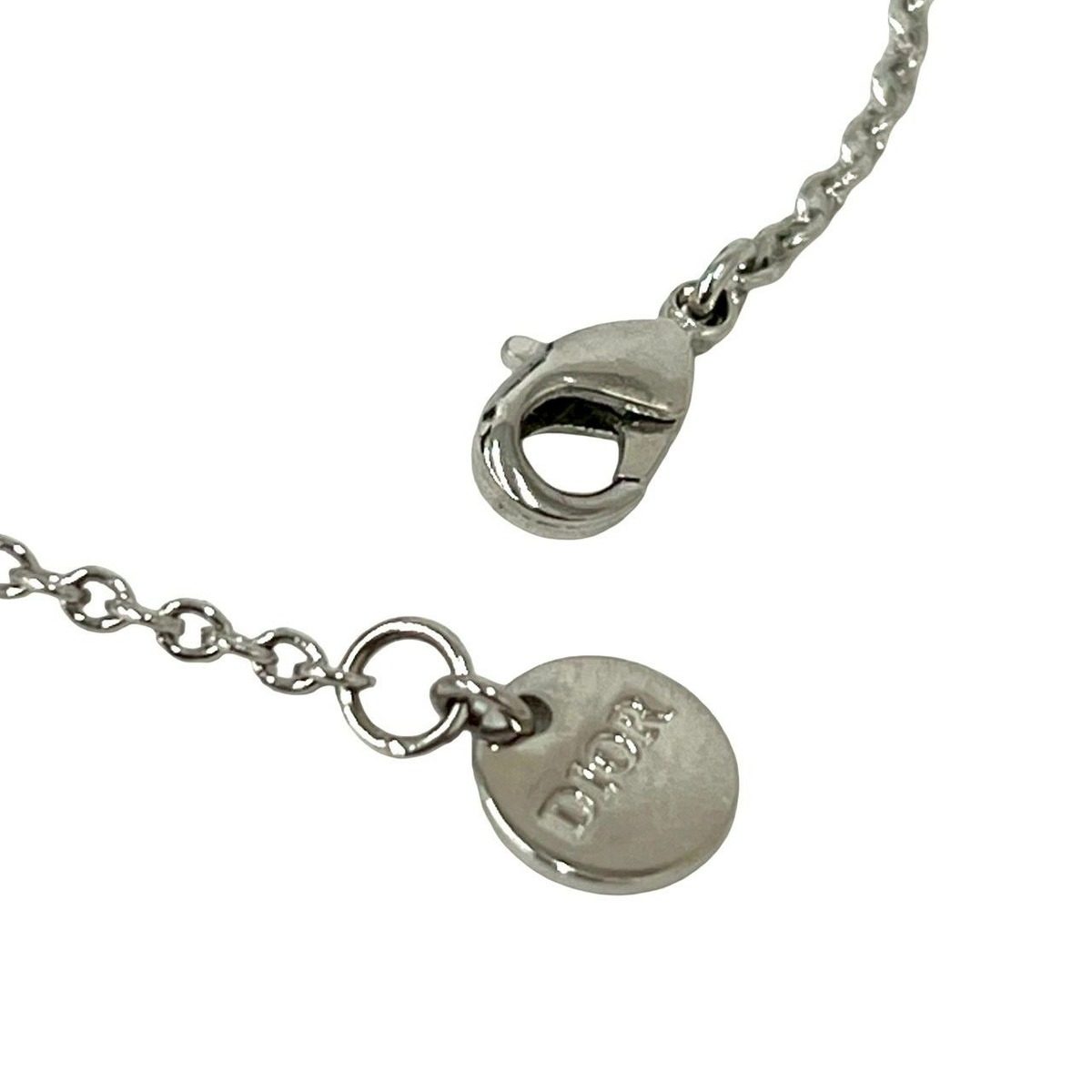 Dior Clair de Lune Plated Necklace Pendant Silver — view 3