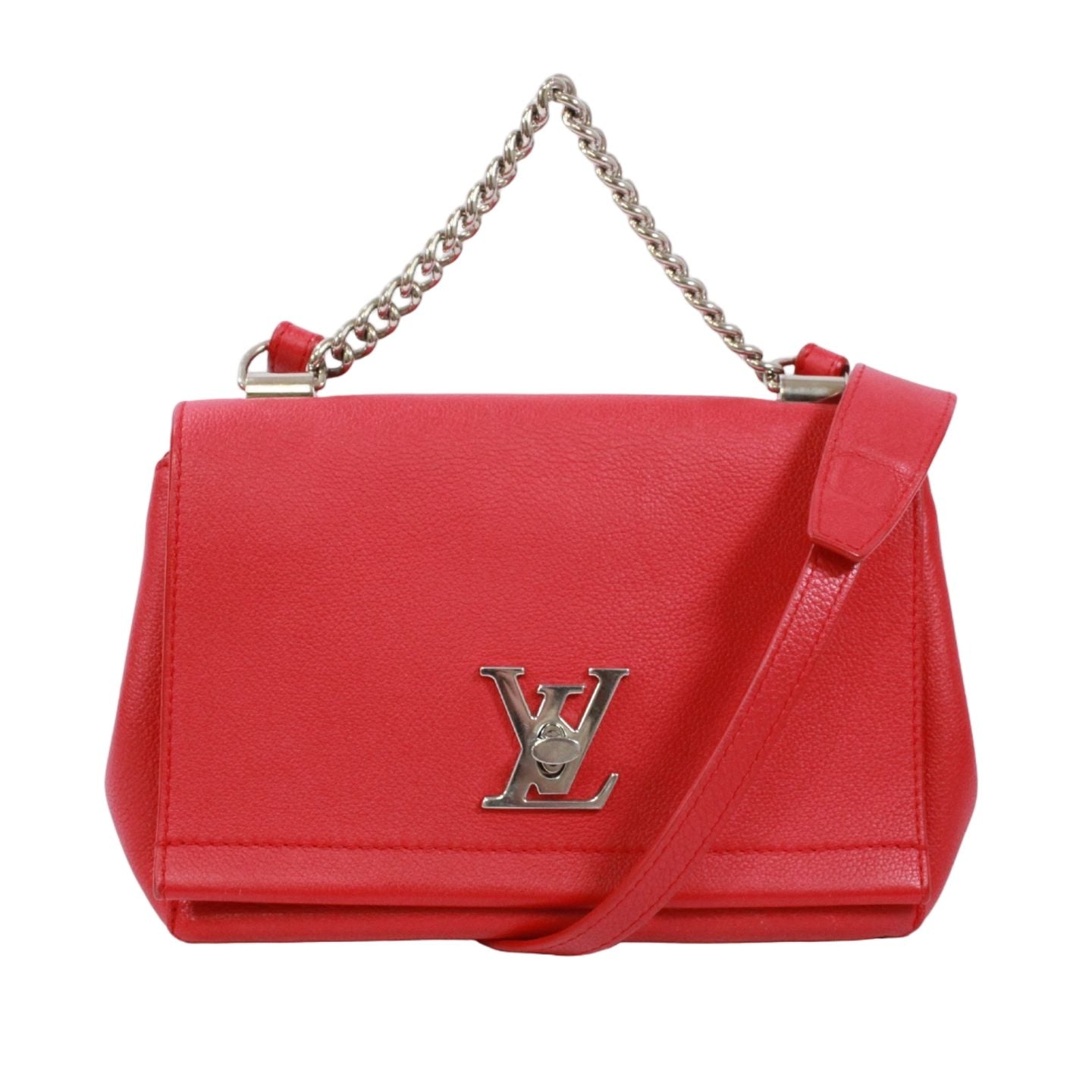 Louis Vuitton Lockme 2 BB Ruby Leather Red Handbag