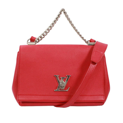 Louis Vuitton Lockme 2 BB Ruby Leather Red Handbag