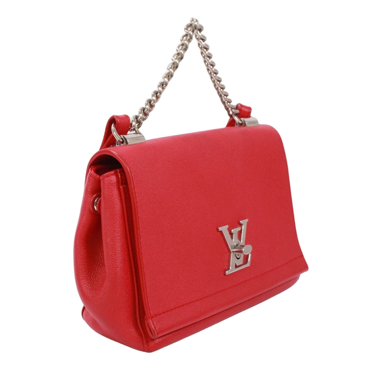 Louis Vuitton Lockme 2 BB Ruby Leather Red Handbag — view 2
