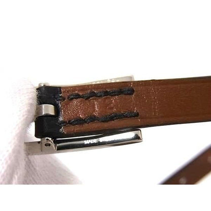 Hermes Behapi Double Tour Leather Reversible Bracelet — view 5