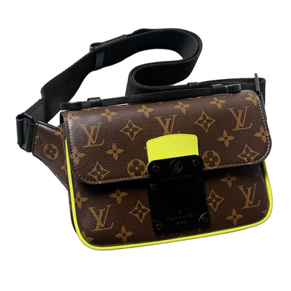 Louis Vuitton Monogram Macassar S Lock Sling Bag