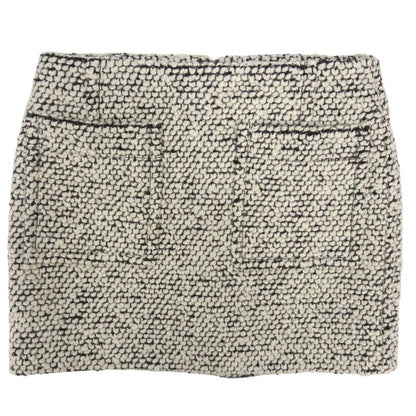 Bottega Veneta Skirt Mohair Wool Nylon White Black 0848
