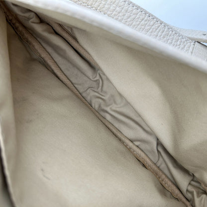Louis Vuitton Monogram Mini Lin Saumur 30 Crossbody Shoulder Bag Dune White — view 13