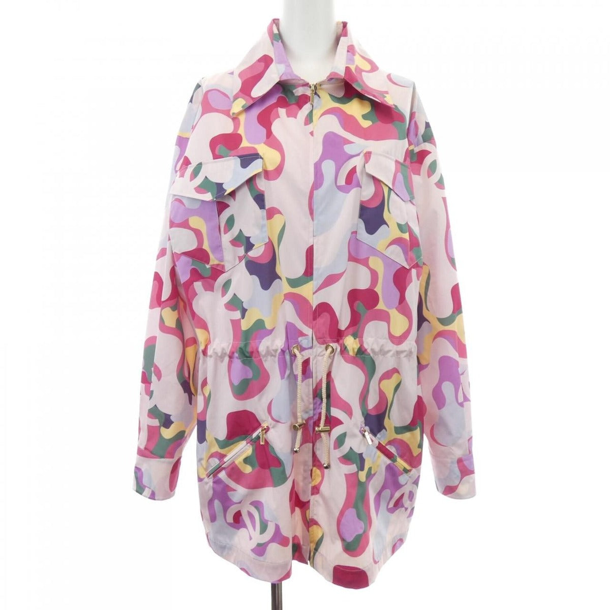 Chanel Jacket Silk Green